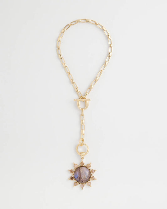 Purple Resin Sun Pendant Necklace - Chico's