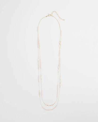 Pink Double-Strand Necklace - Chico's