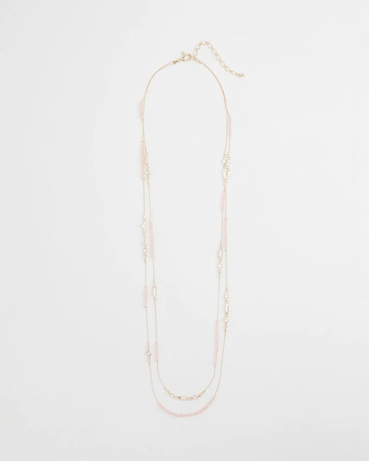Pink Double-Strand Necklace - Chico's