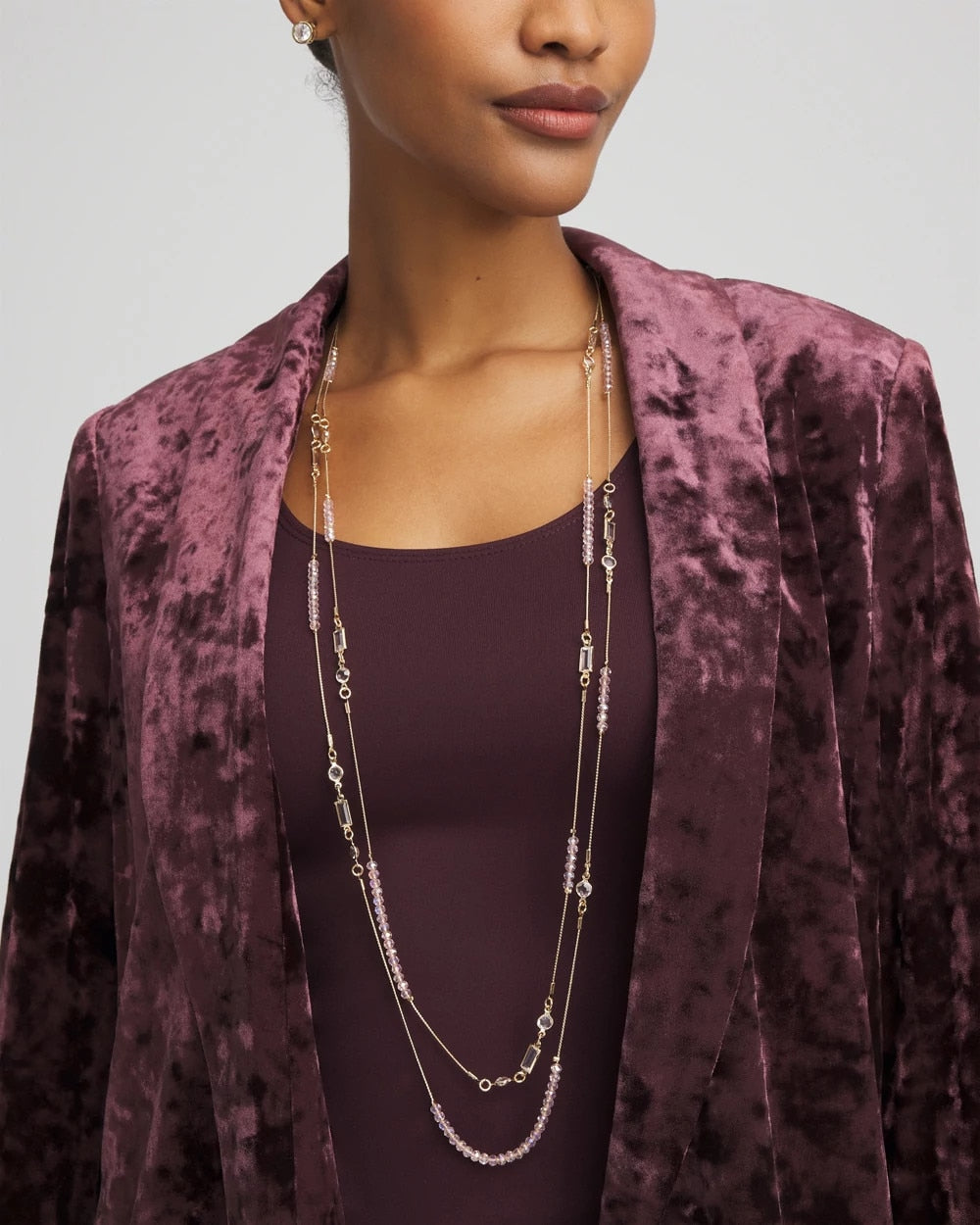 Pink Double-Strand Necklace - Chico's