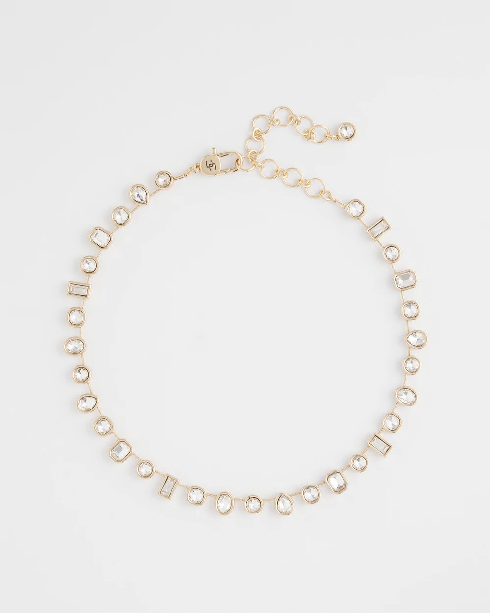 Bezel Set Short Goldtone Necklace - Chico's