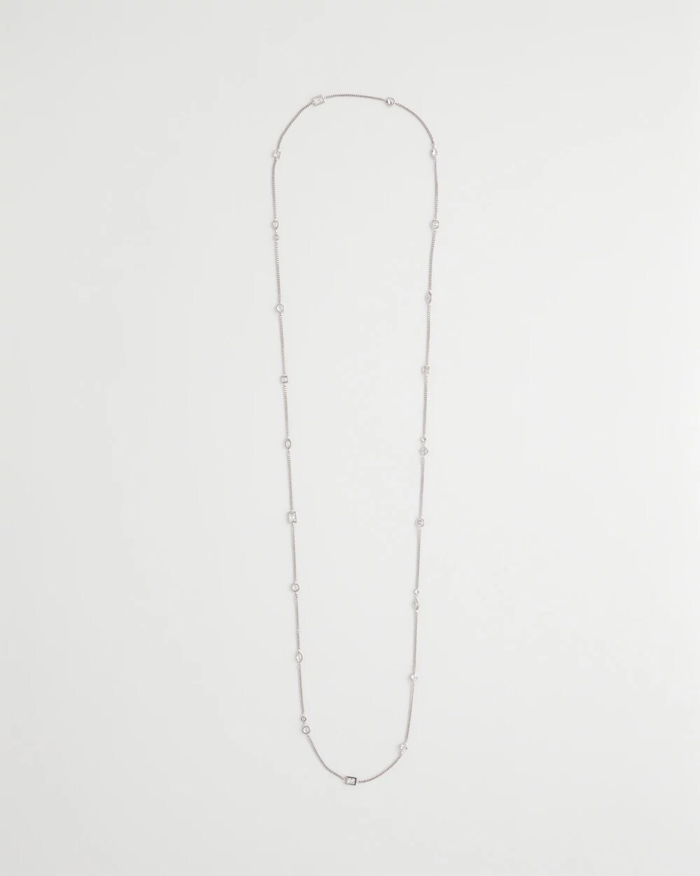 Fine Crystal Long Chain Necklace - Chico's