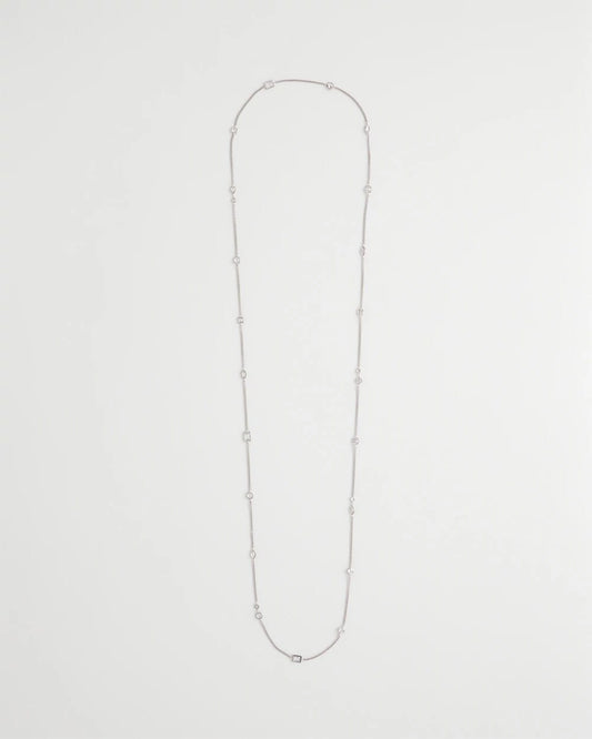 Fine Crystal Long Chain Necklace - Chico's