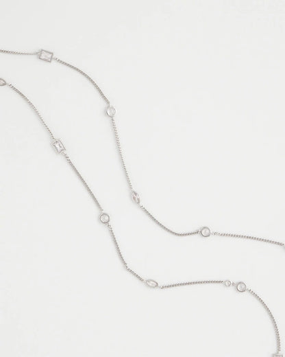Fine Crystal Long Chain Necklace - Chico's