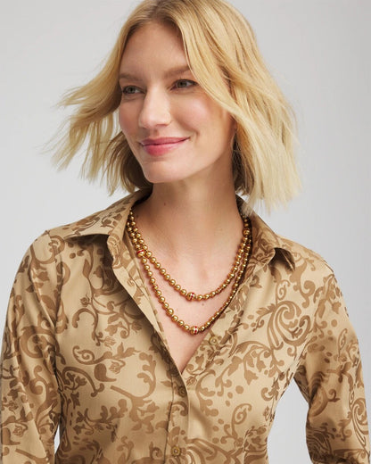 Art Deco Beaded Necklace - Chico's