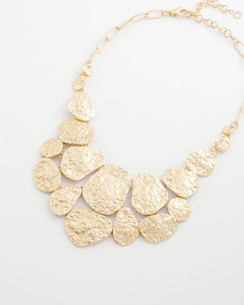 Molten Goldtone Bib Necklace - Chico's