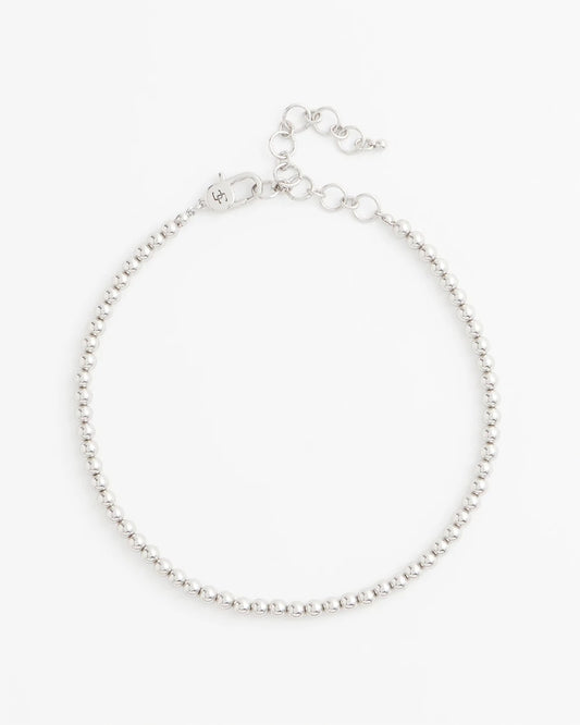 Silvertone Beaded Necklace - Chico's