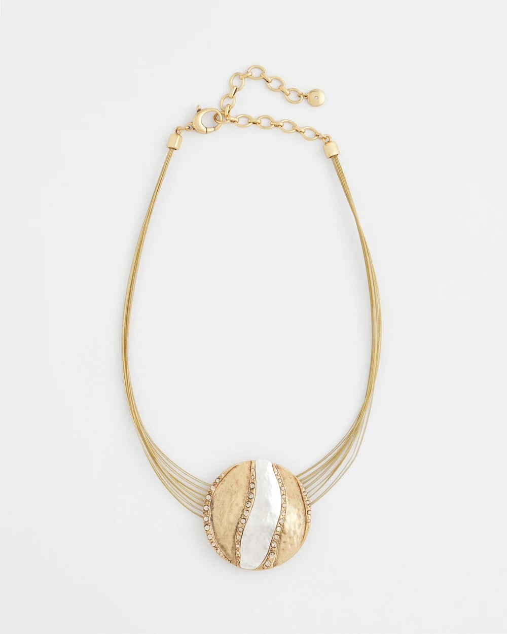 Mixed-Metal Safari Pendant Necklace - Chico's