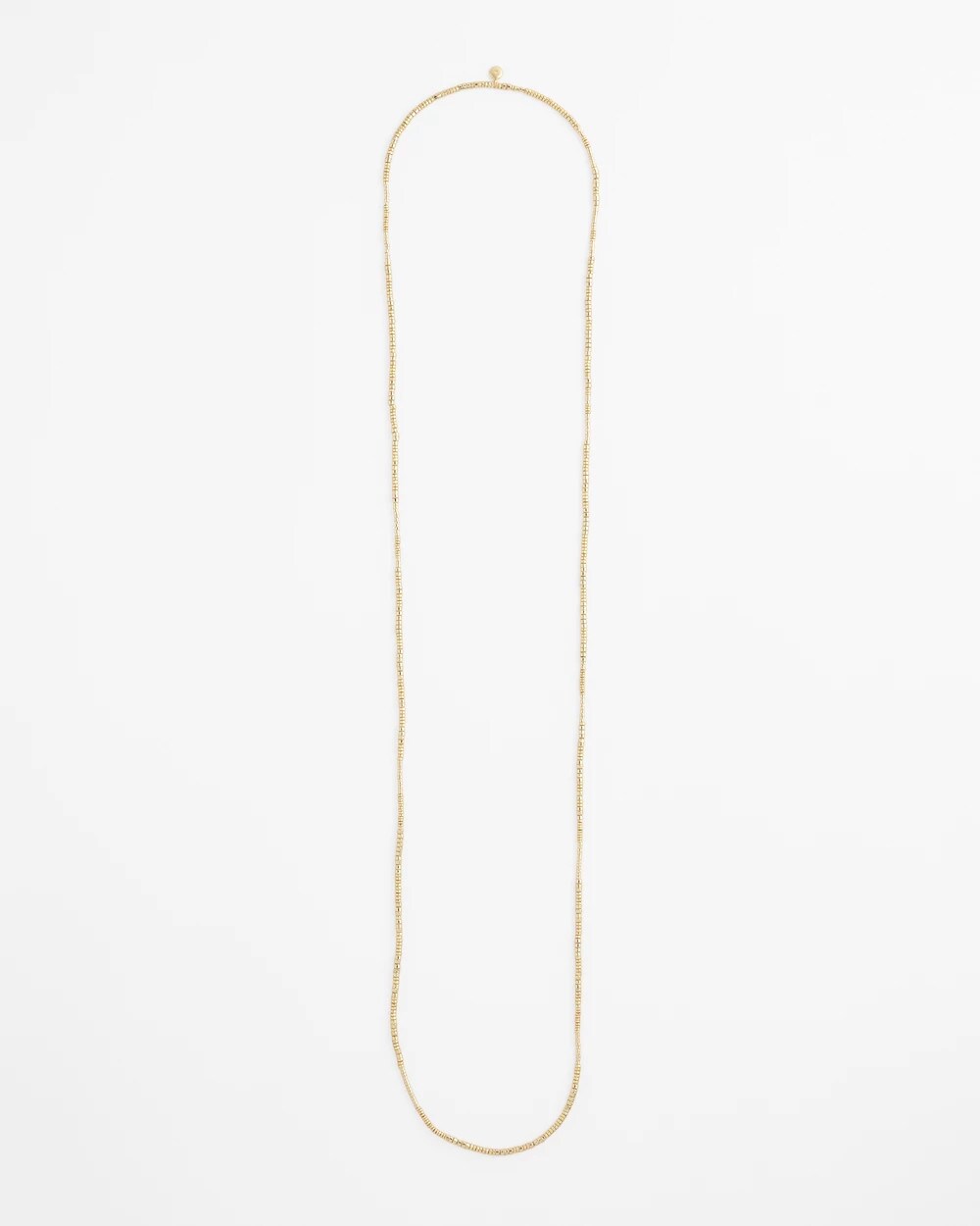 Long Goldtone Seed Bead Necklace - Chico's