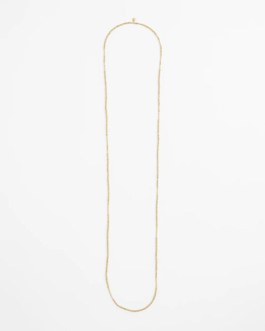 Long Goldtone Seed Bead Necklace - Chico's