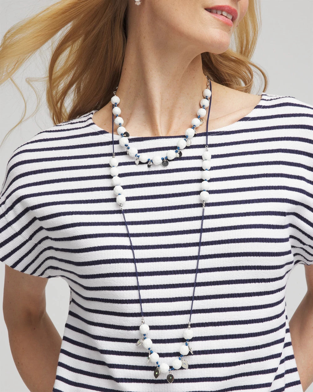 Convertible White Stone Necklace - Chico's