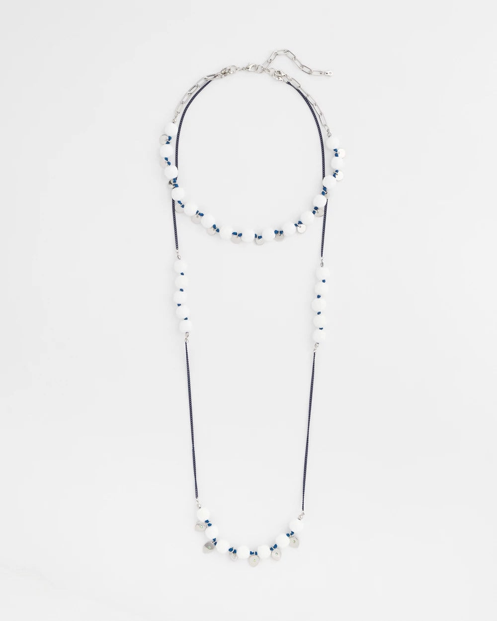 Convertible White Stone Necklace - Chico's