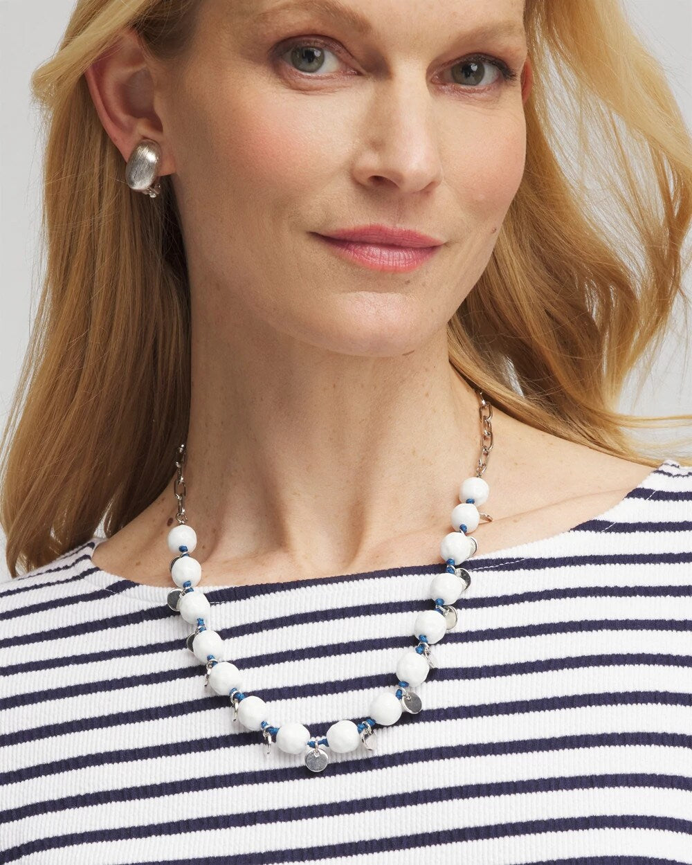 Convertible White Stone Necklace - Chico's