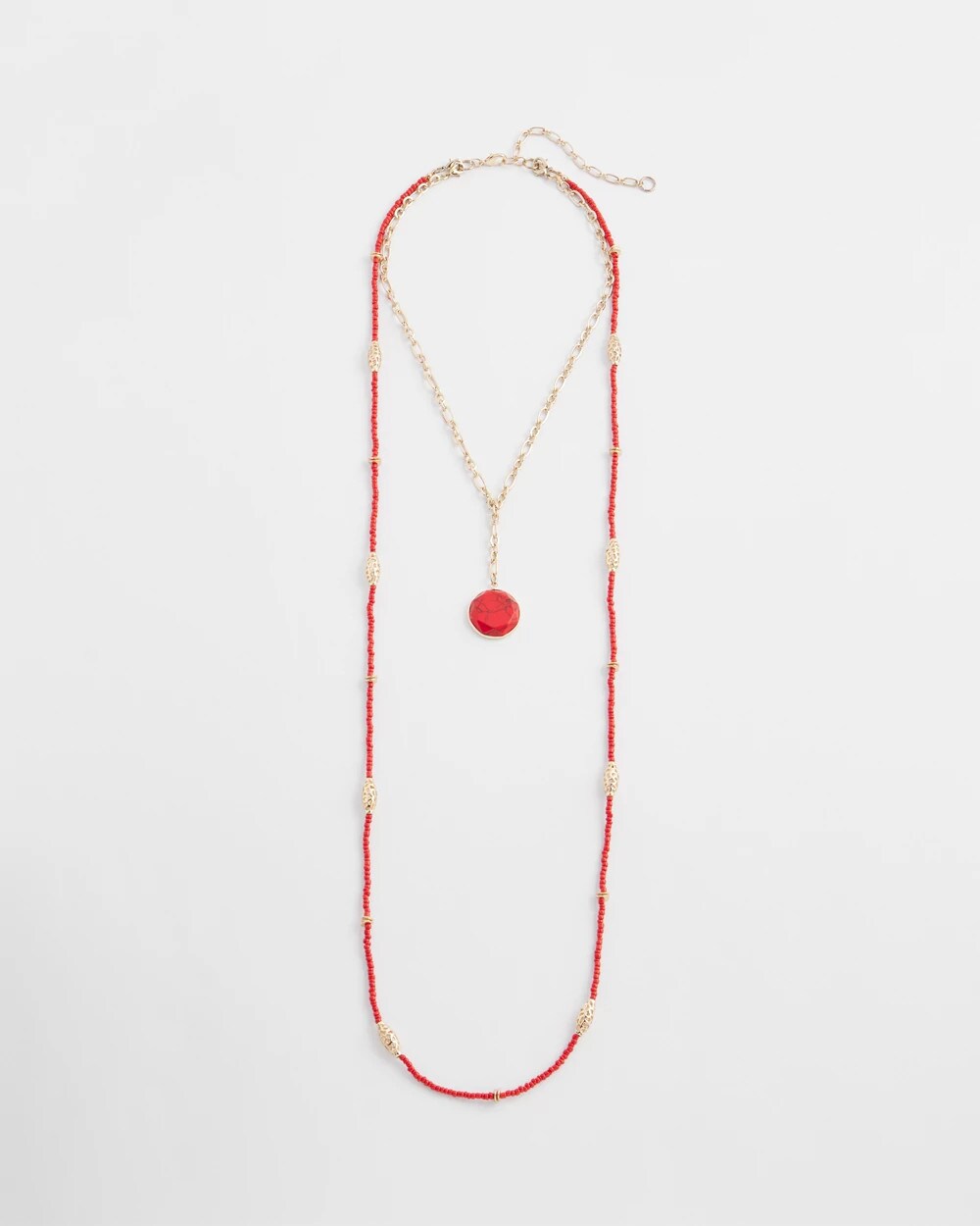 Convertible Beaded Pendant Necklace - Chico's