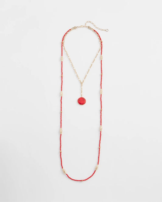 Convertible Beaded Pendant Necklace - Chico's