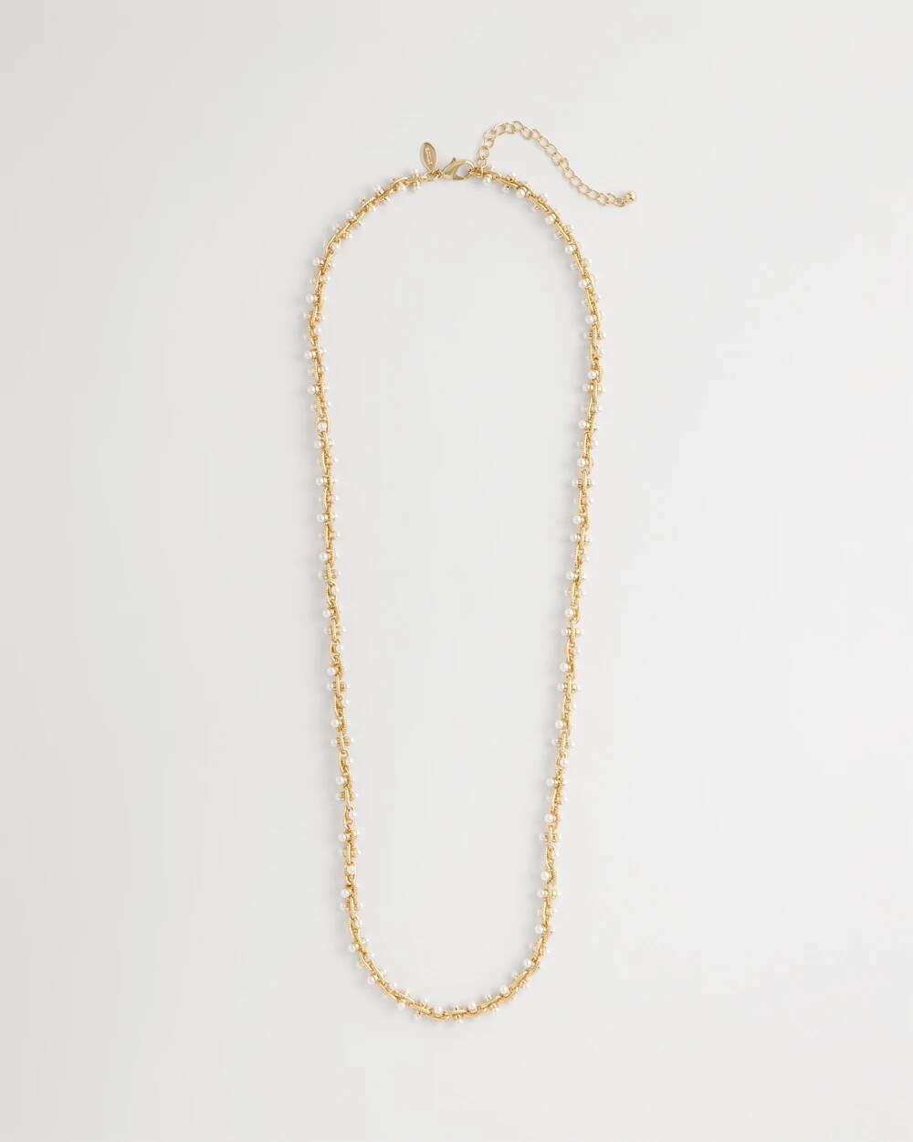 Faux Pearl Single-Strand Link Chain Necklace - Chico's