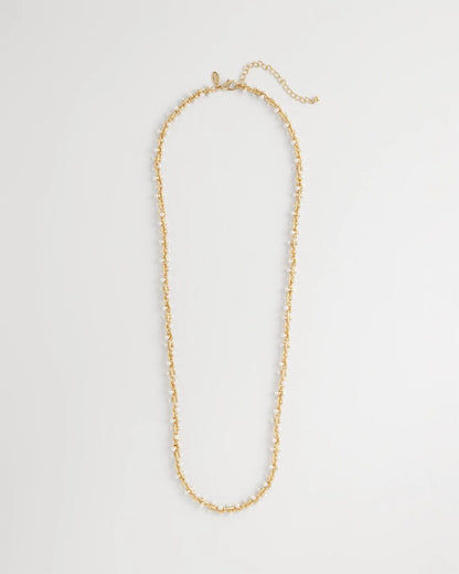 Faux Pearl Single-Strand Link Chain Necklace - Chico's