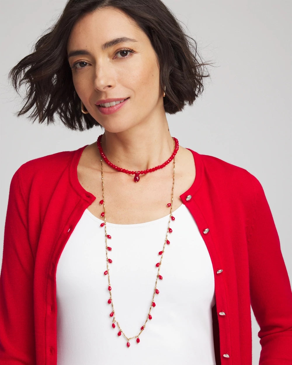 Convertible Red Necklace - Chico's