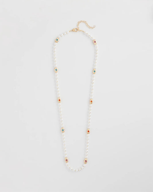 Goldtone Faux Pearl Single-Strand Necklace - Chico's
