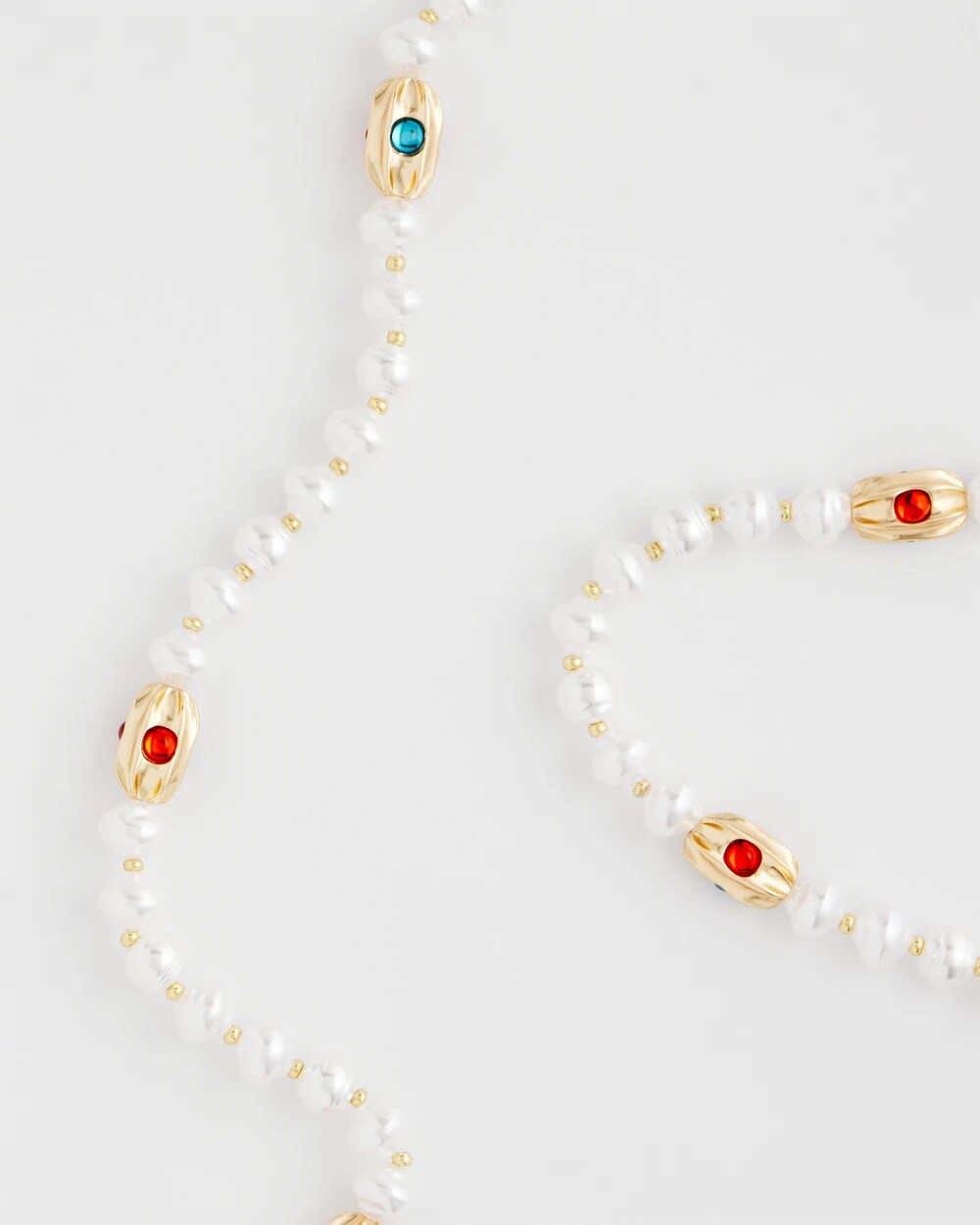 Goldtone Faux Pearl Single-Strand Necklace - Chico's