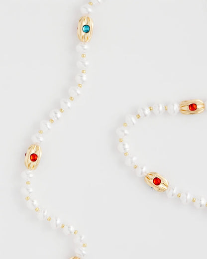 Goldtone Faux Pearl Single-Strand Necklace - Chico's