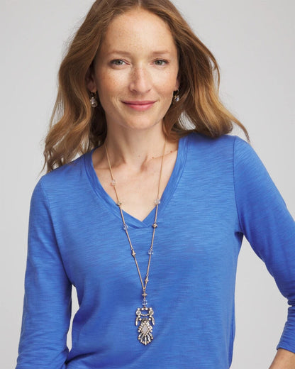 Adjustable Opalescent Pendant Necklace - Chico's