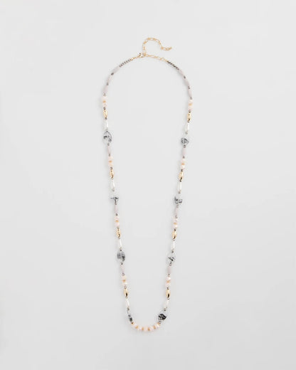 Pink Art Deco Beaded Necklace - Chico's