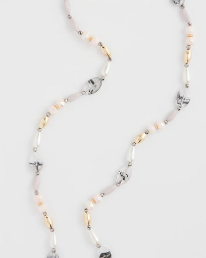 Pink Art Deco Beaded Necklace - Chico's