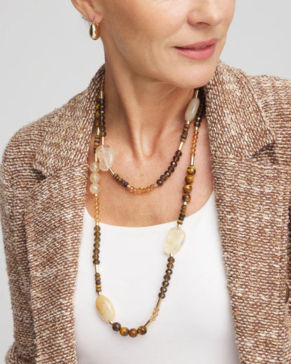 Tiger's Eye Single-Strand Necklace - Chico's