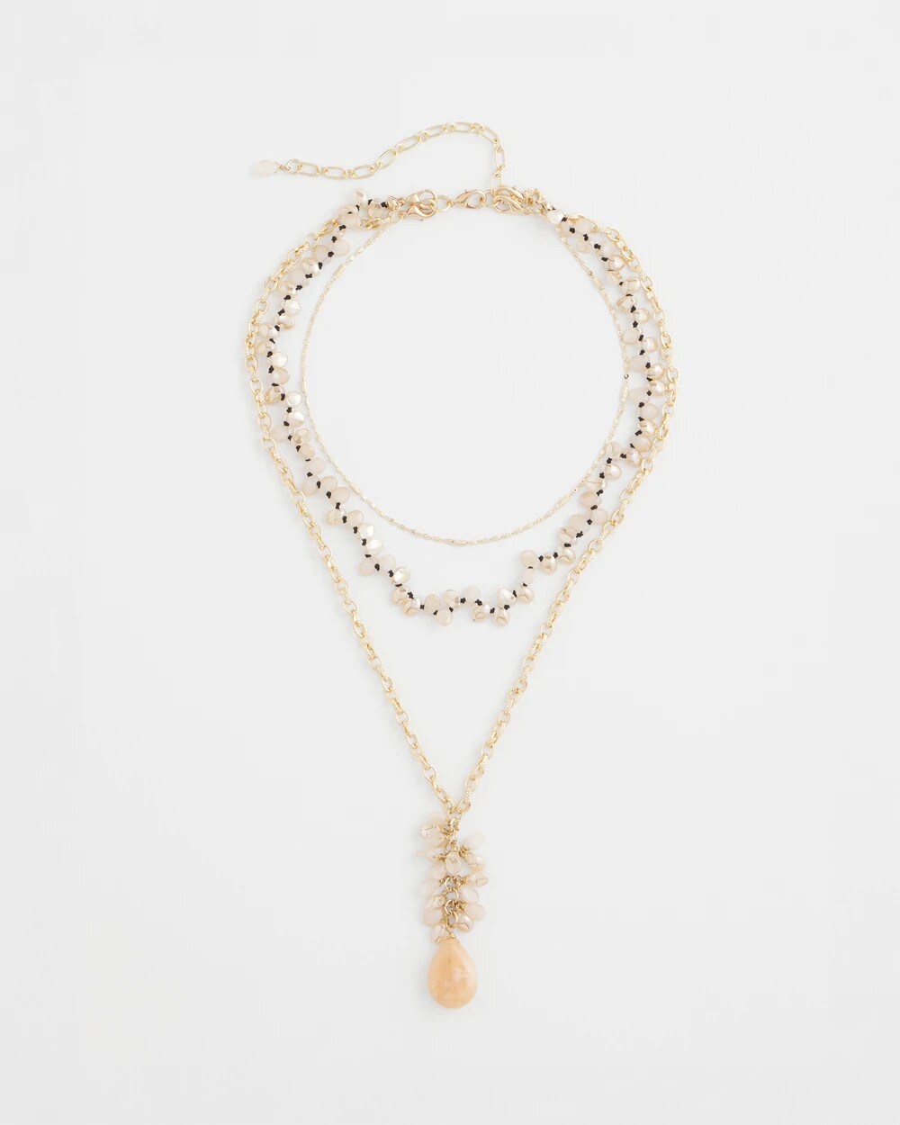 Convertible Rose Quartz Pendant Necklace - Chico's