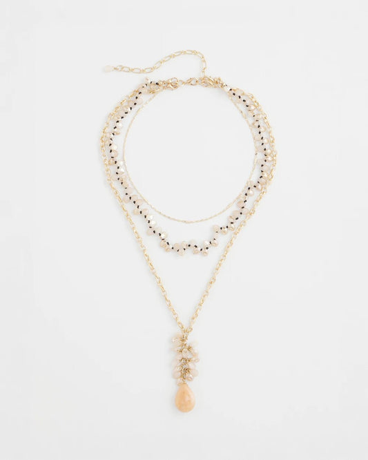 Convertible Rose Quartz Pendant Necklace - Chico's