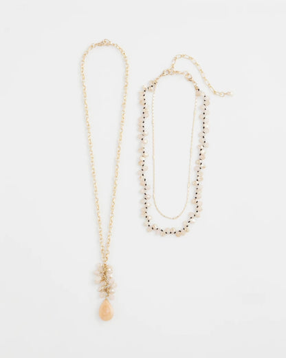 Convertible Rose Quartz Pendant Necklace - Chico's