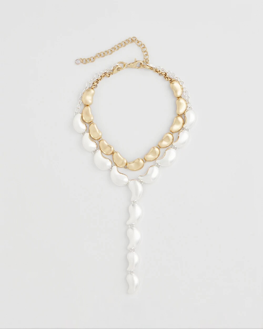 Convertible Mixed-Metals Y-Necklace - Chico's