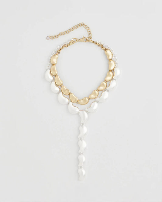 Convertible Mixed-Metals Y-Necklace - Chico's