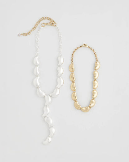 Convertible Mixed-Metals Y-Necklace - Chico's
