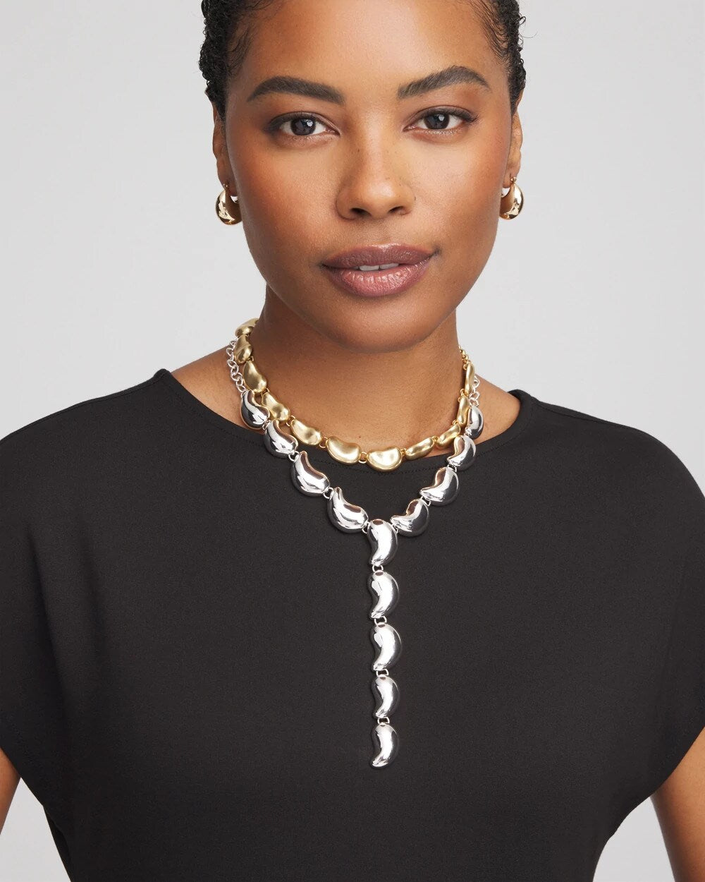 Convertible Mixed-Metals Y-Necklace - Chico's