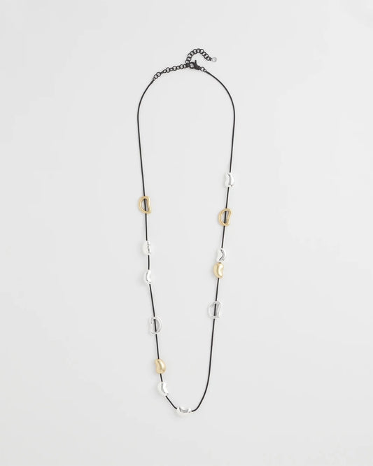Mixed-Metal Charm Necklace - Chico's
