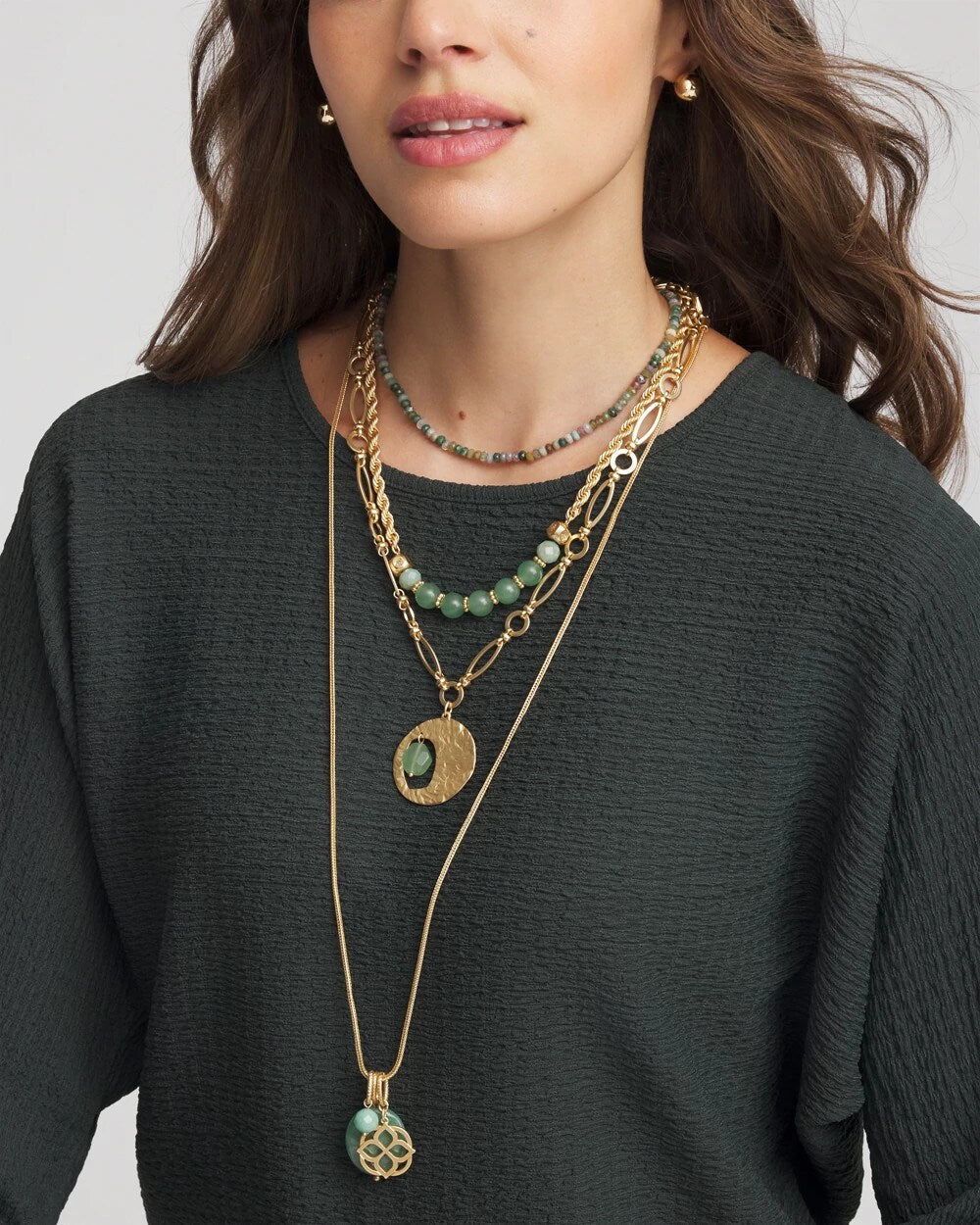 Convertible Triple-Strand Pendant Necklace - Chico's
