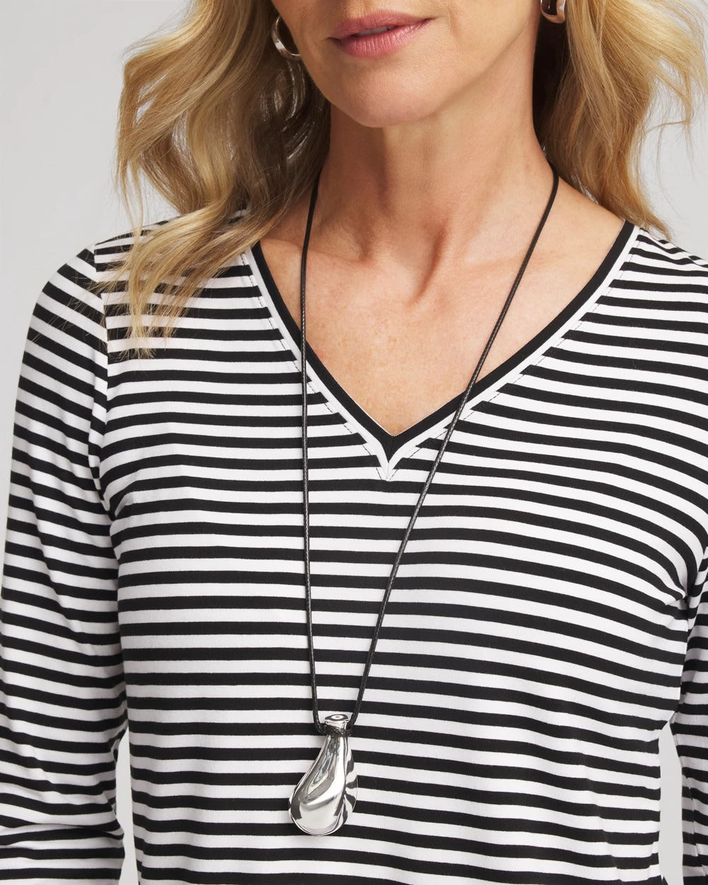 Silvertone Adjustable Pendant Necklace - Chico's