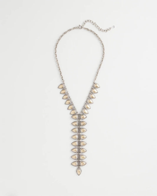 Vertical Pear Shaped Y-Drop Necklace - Chico's