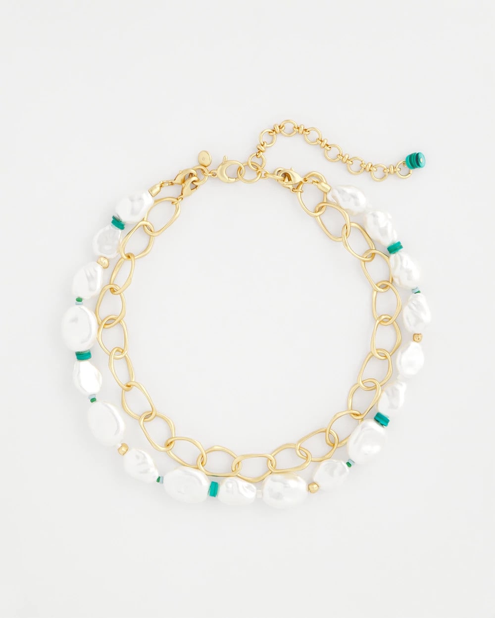 Pearlescent Goldtone Collar Necklace - Chico's