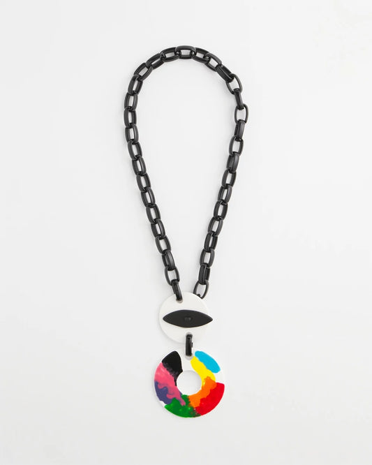 SYLCA® x Chico's Multi-Color Chain Toggle Necklace - Chico's