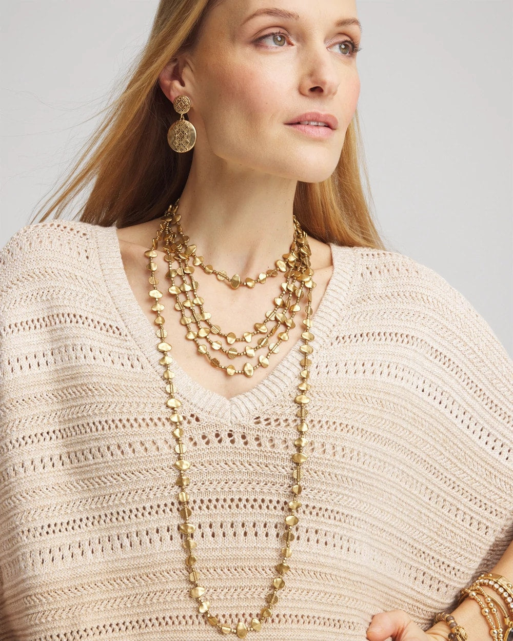 Gold Nugget Single Strand Necklace - Chico's