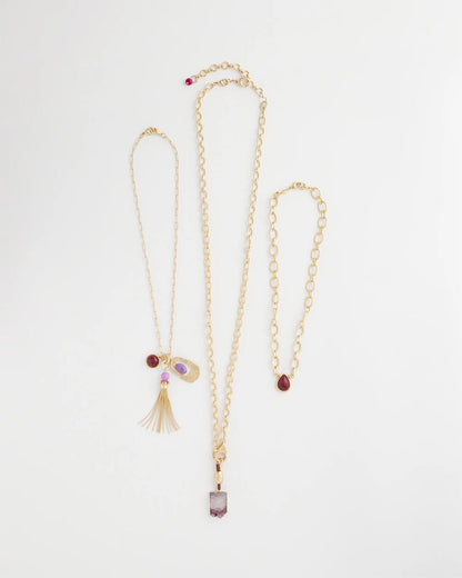 Convertible Three-Strand Stone Pendant Necklace - Chico's