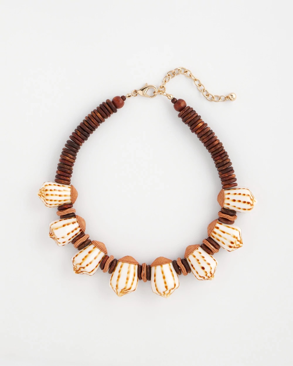 Shell & Wood Bib Necklace - Chico's