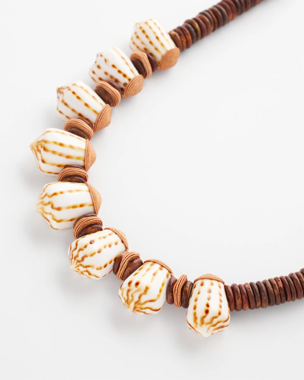 Shell & Wood Bib Necklace - Chico's