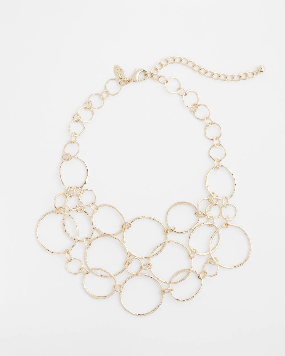 Short Goldtone Multi-Strand Link Necklace - Chico's