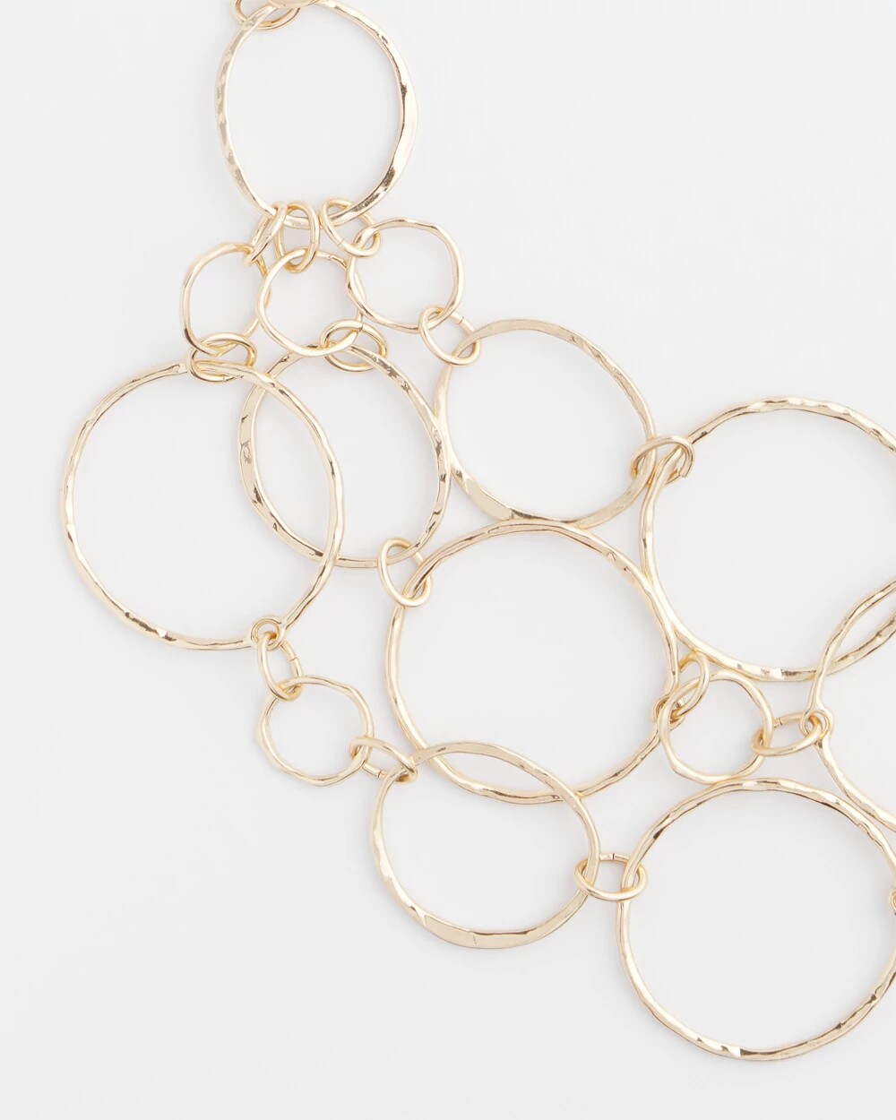 Short Goldtone Multi-Strand Link Necklace - Chico's