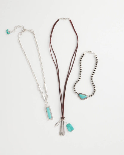 Convertible Turquoise & Charms Motif Necklace - Chico's