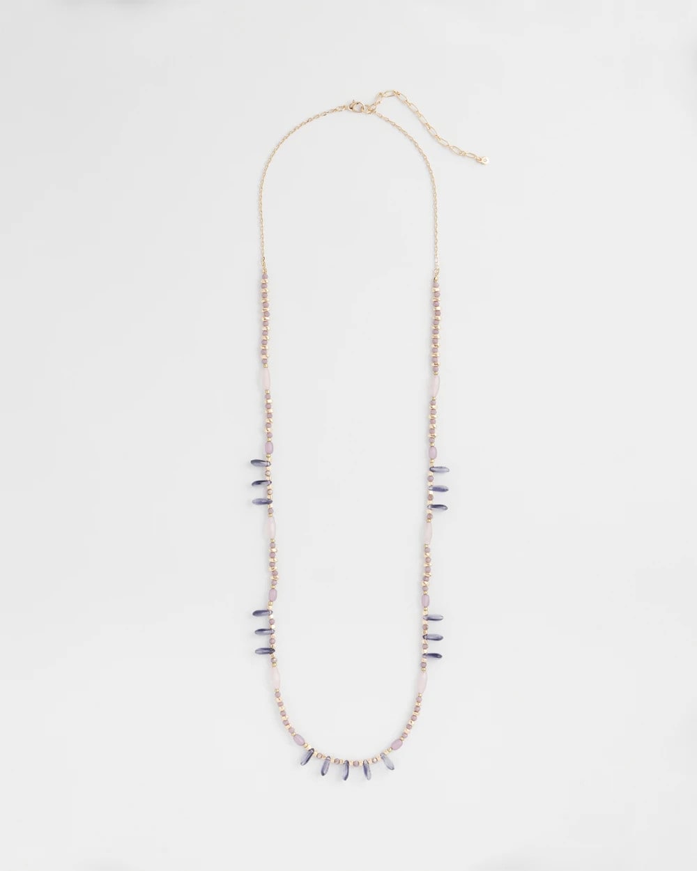 Purple Beaded Single Strand Necklace - Chico's